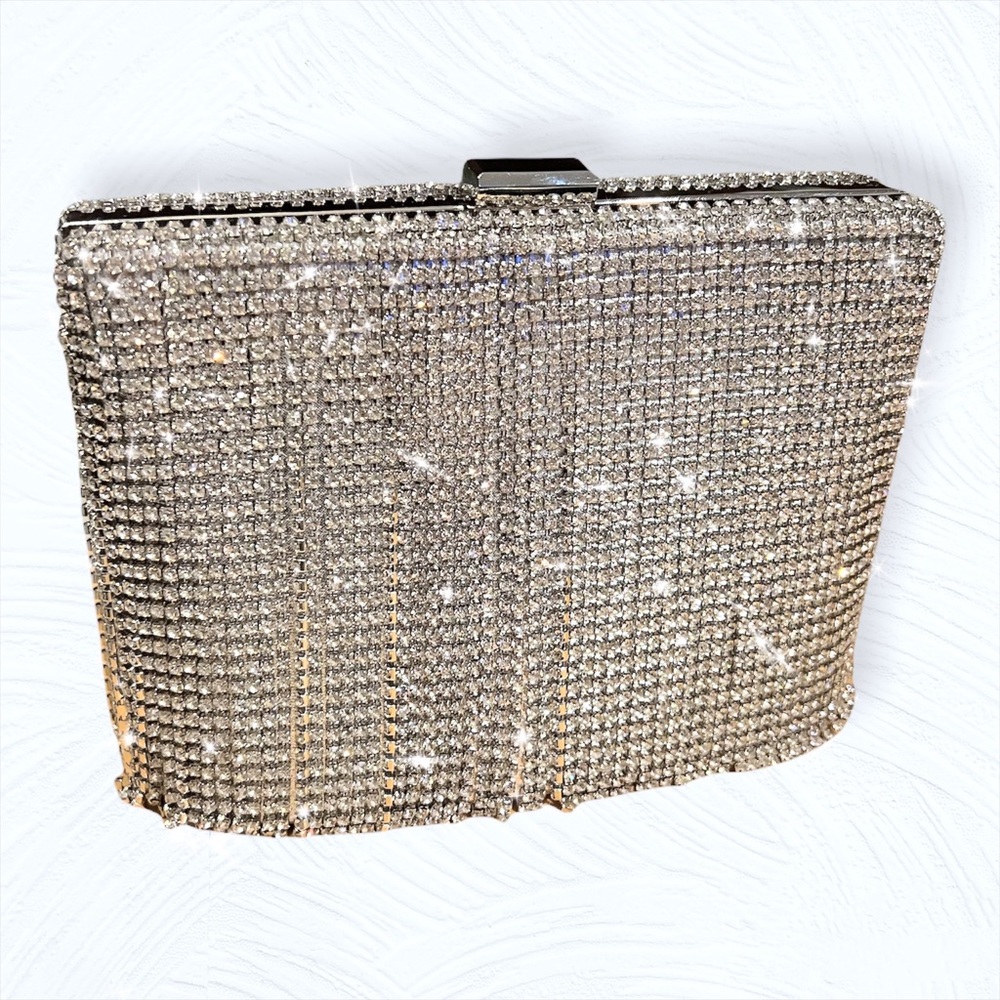 Rhinestone Tassel Clutch Women Elegant Party Purse